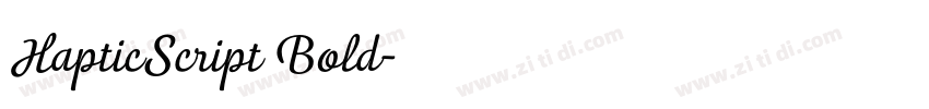 HapticScript Bold字体转换